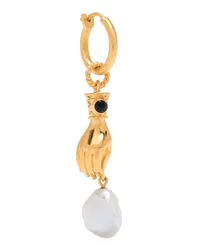 Missoma x Harris Reed pearl single earring Gold