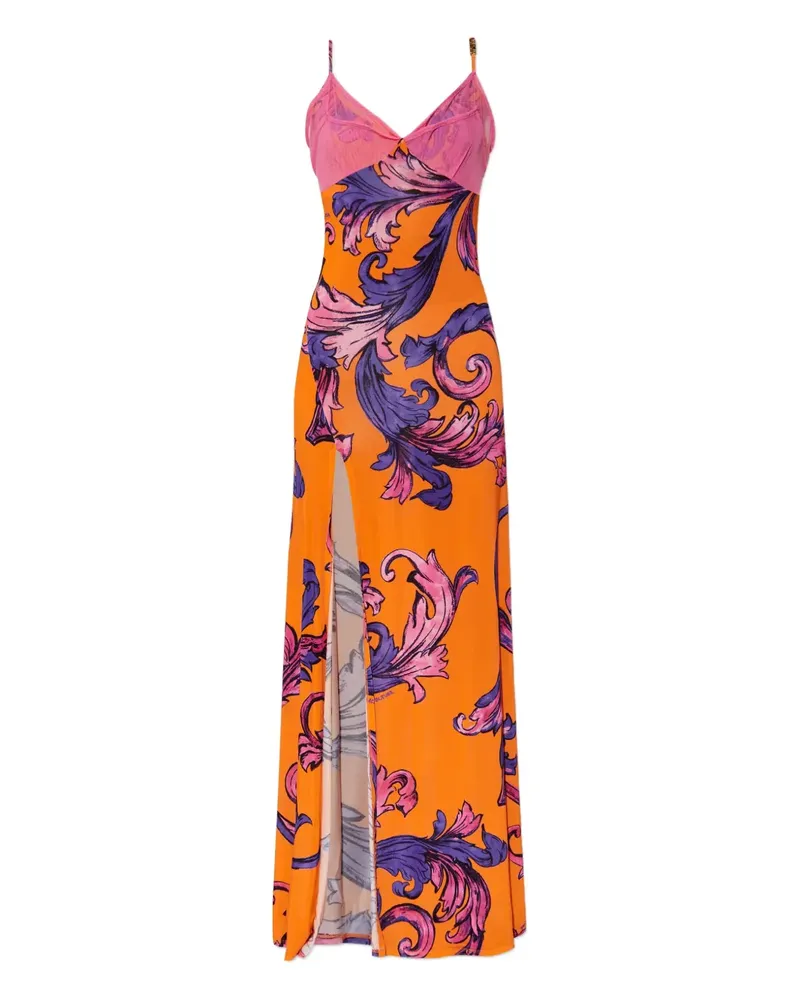 Versace Jeans Kleid mit Blumen-Print - Rosa Rosa