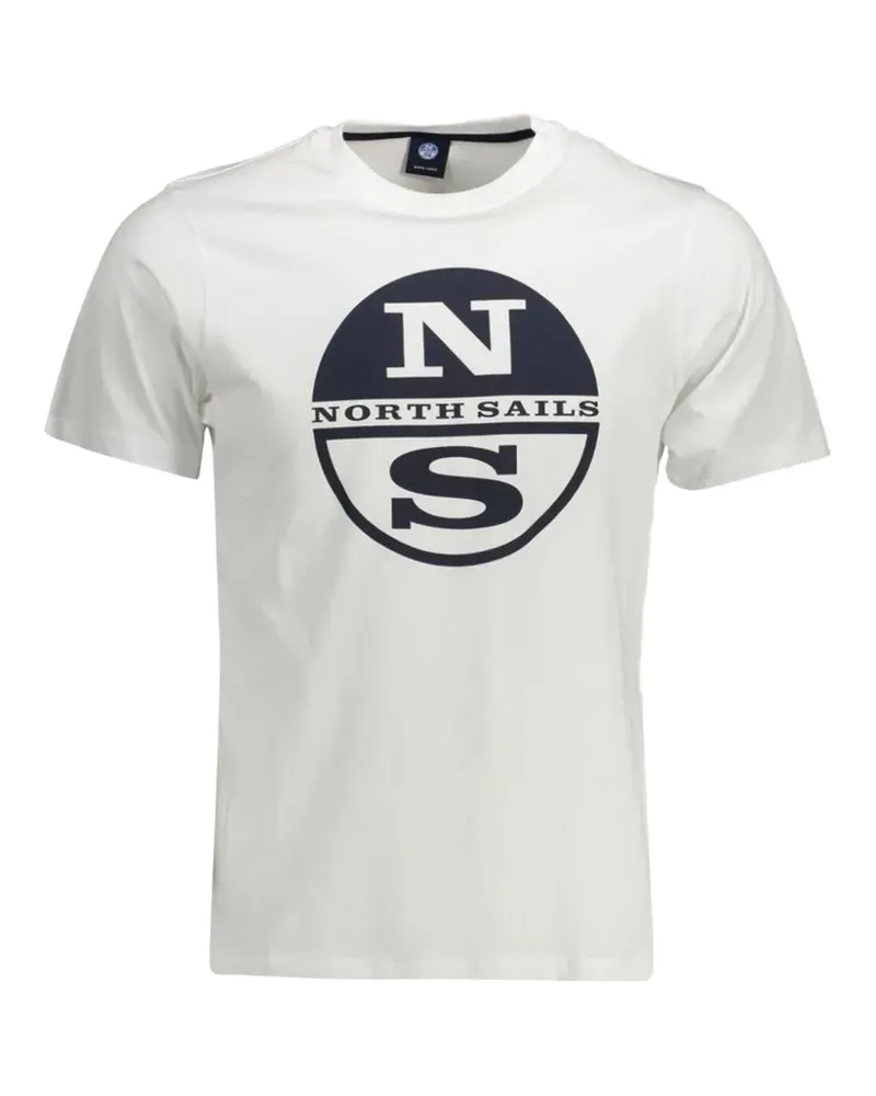 North Sails T-Shirt mit Logo-Print - Weiß Weiß