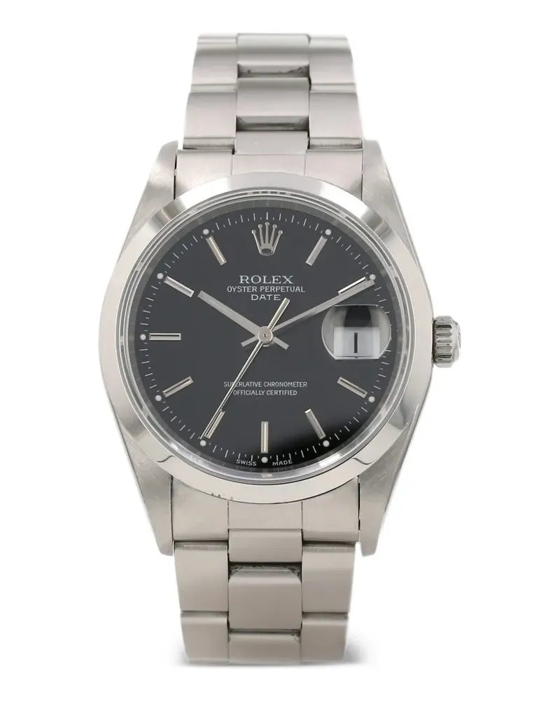 Rolex 2002 Oyster Perpetual Date 34mm watch - Schwarz Schwarz