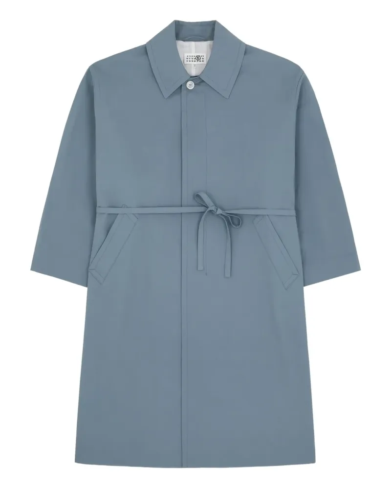 Maison Margiela Mantel mit Bindegürtel - Blau Blau