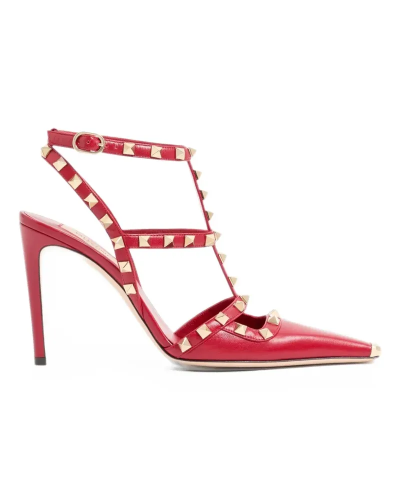 Valentino Garavani Rockstud Pumps mit Metallkappe - Rot Rot