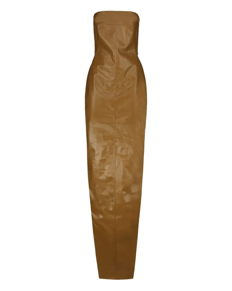 Rick Owens Schulterfreies Porterville Abendkleid - Braun Braun