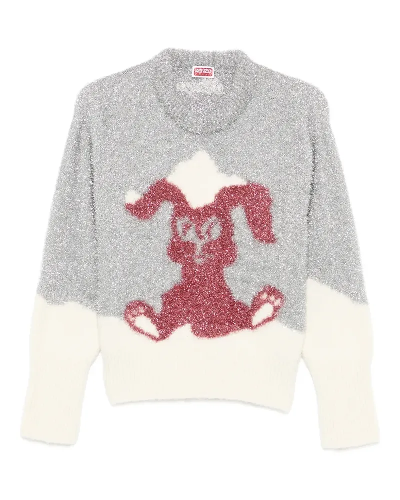 Kenzo cartoon-intarsia sweater - Grau Grau