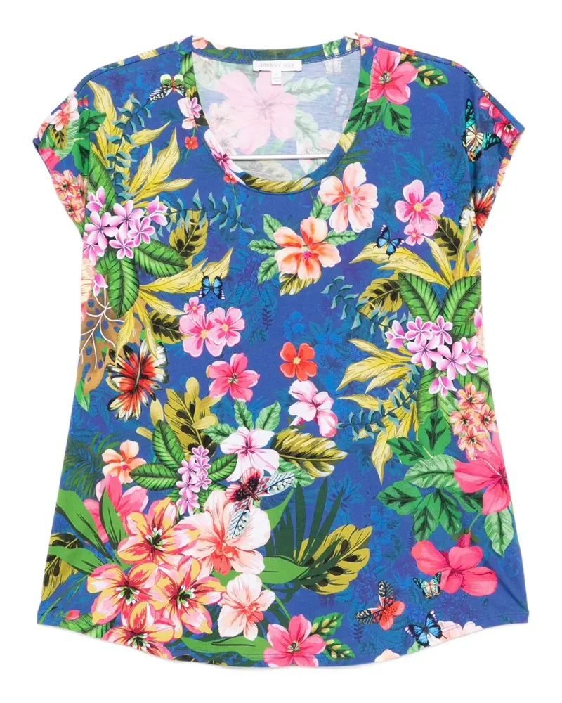 Johnny Was The Bobbie Cropped-Pyjama - Blau Blau