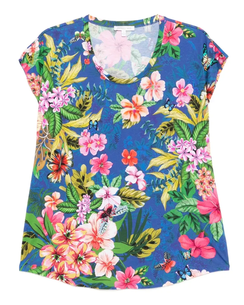 Johnny Was The Bobbie Cropped-Pyjama - Blau Blau
