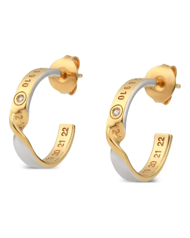 Maison Margiela Numeric diamond earrings - Gold Gold