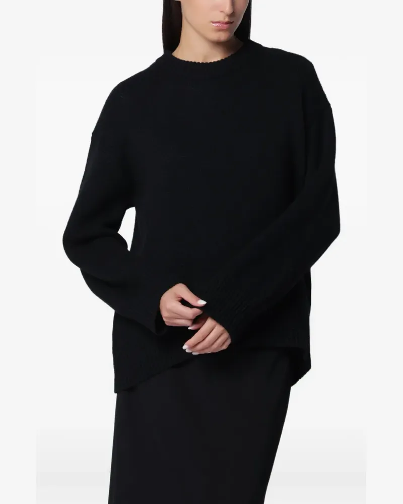 Lisa Yang Noor Pullover mit Rundhalsausschnitt - Schwarz Schwarz