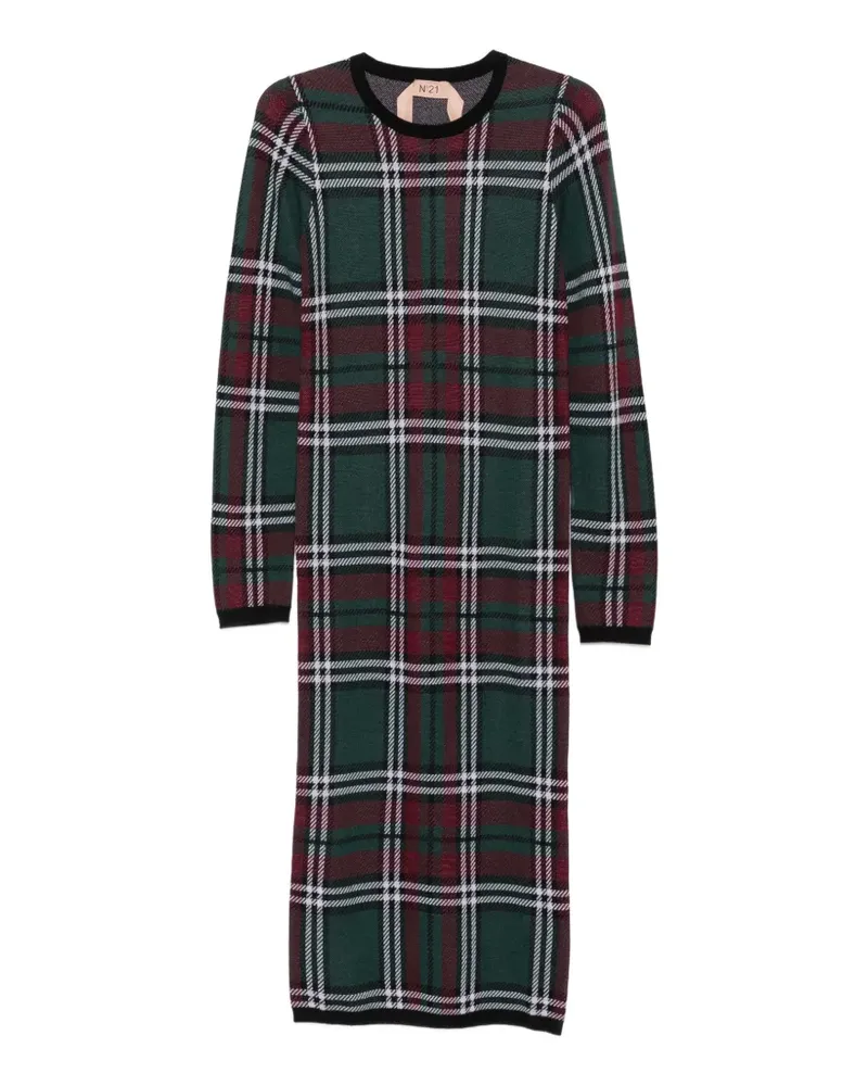 N° 21 Kleid mit Schottenkaro - Grün Grün