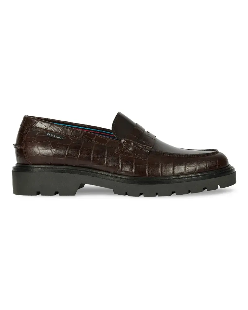 Paul Smith textured penny loafers - Braun Braun