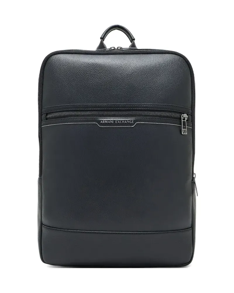 Armani Exchange Rucksack mit Reißverschluss - Schwarz Schwarz