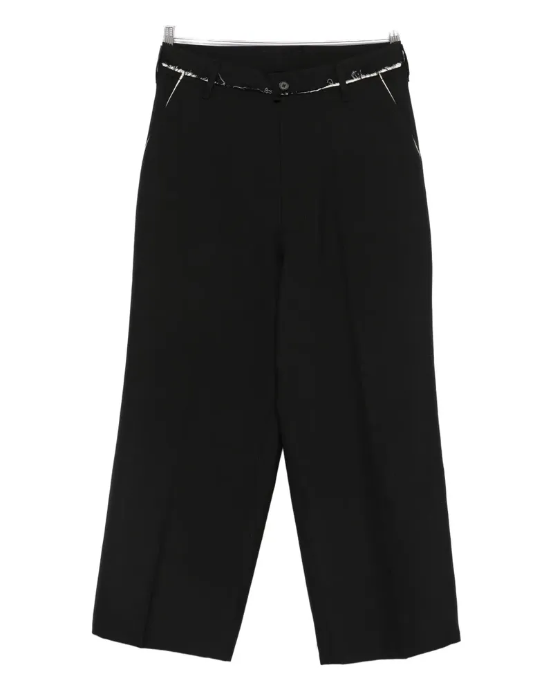 Camiel Fortgens distressed-effect tailored trousers - Schwarz Schwarz