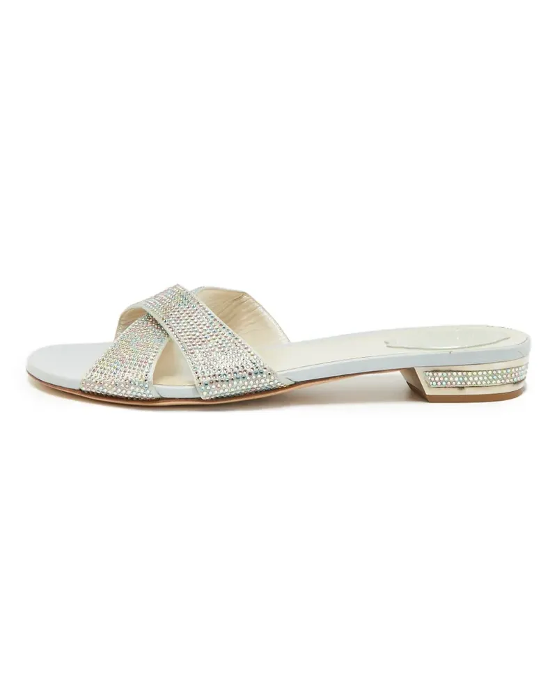René Caovilla Sandalen mit Kristallen - Gold Gold
