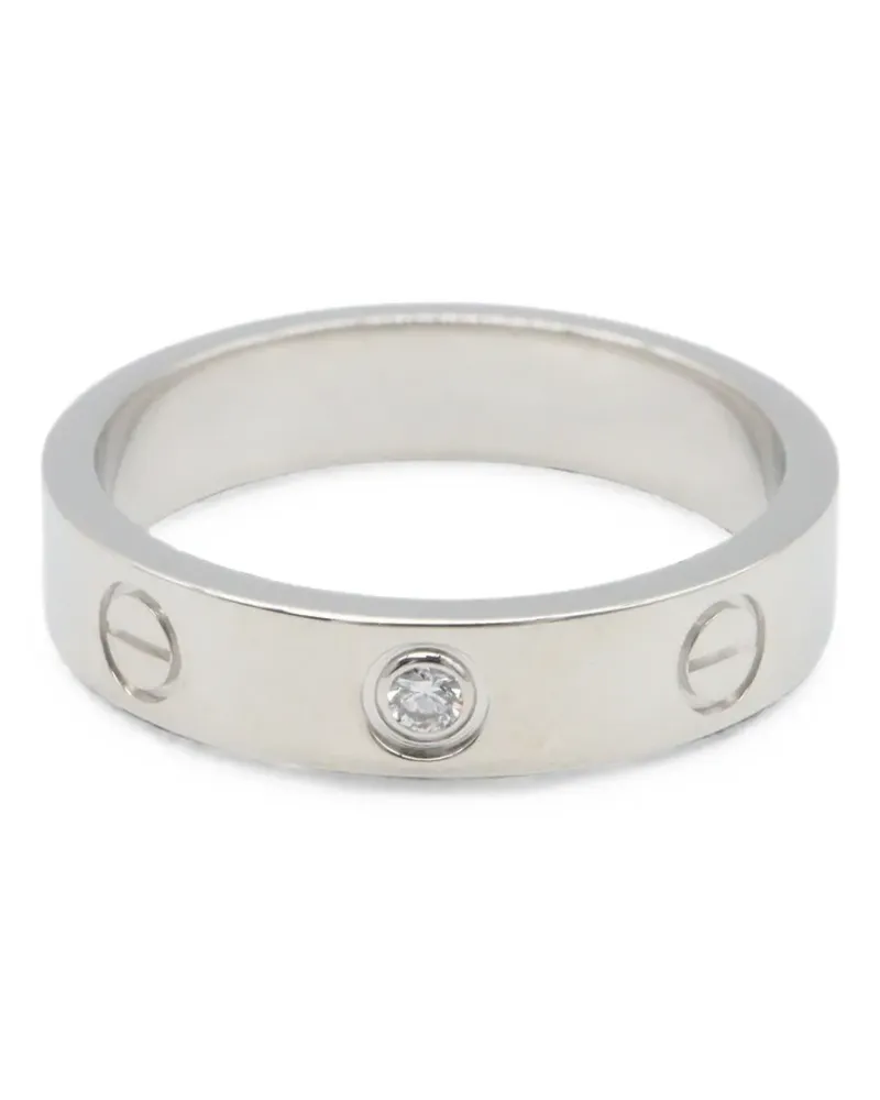 Cartier 2010s Love Ring mit Diamant - Silber Silber