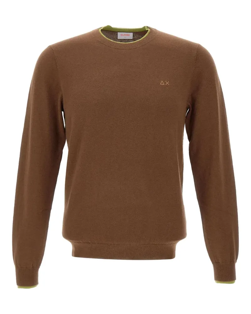 Sun68 Pullover mit Rundhalsausschnitt - Braun Braun