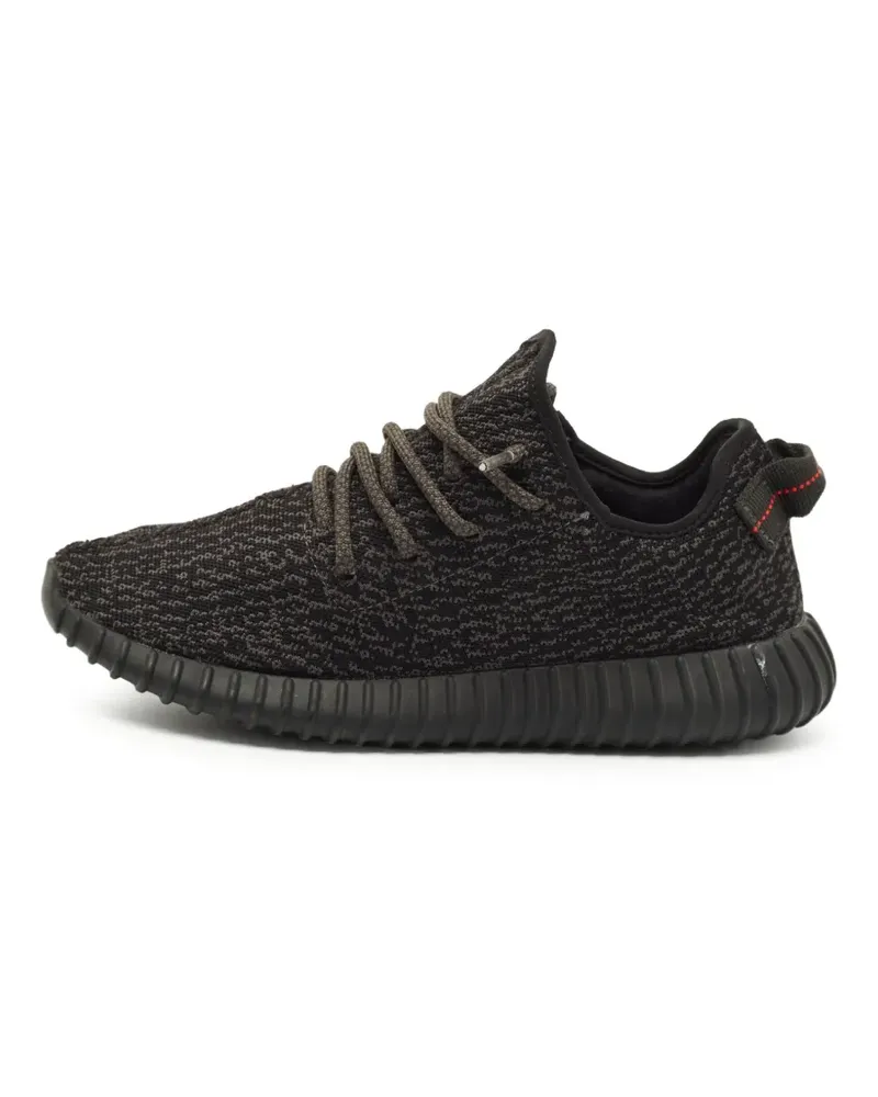 adidas Gestrickte Boost 350 V2 Sneakers - Schwarz Schwarz