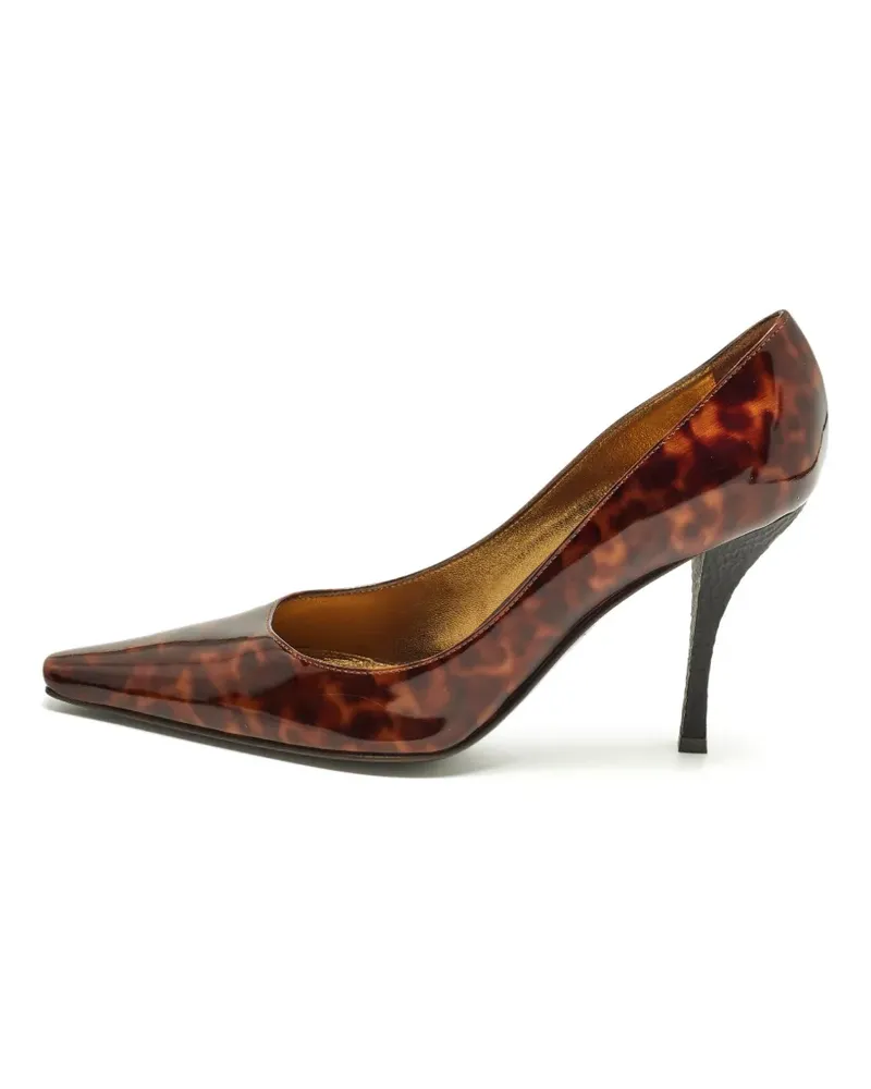 Sergio Rossi Spitze Pumps in Schildpattoptik - Braun Braun