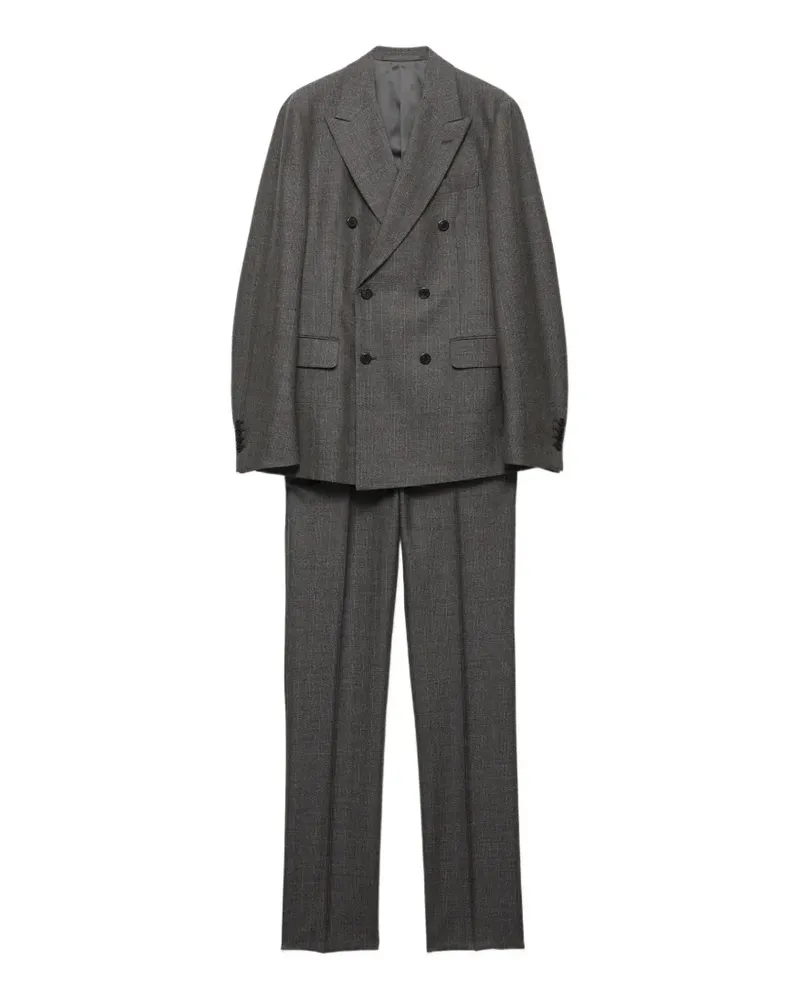Prada double-breasted wool suit - Braun Braun