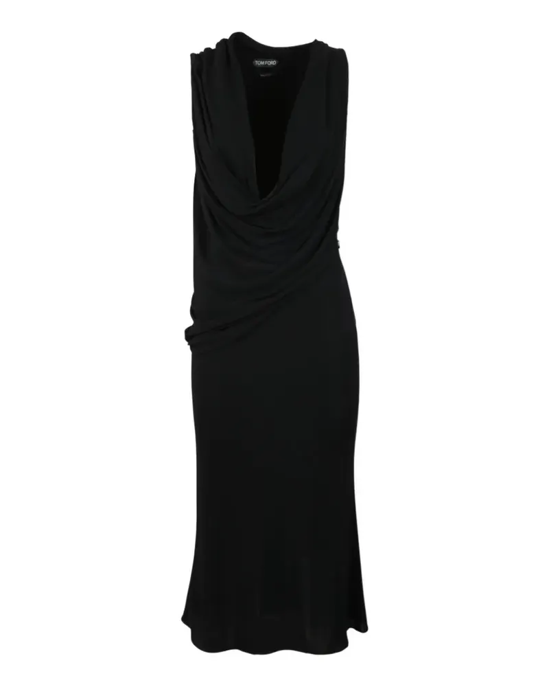 Tom Ford Minikleid mit V-Ausschnitt - Schwarz Schwarz