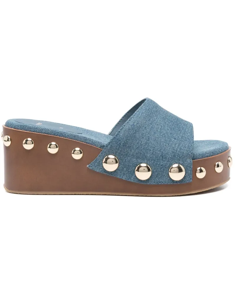 Maje Jeans-Sandalen 65mm - Blau Blau