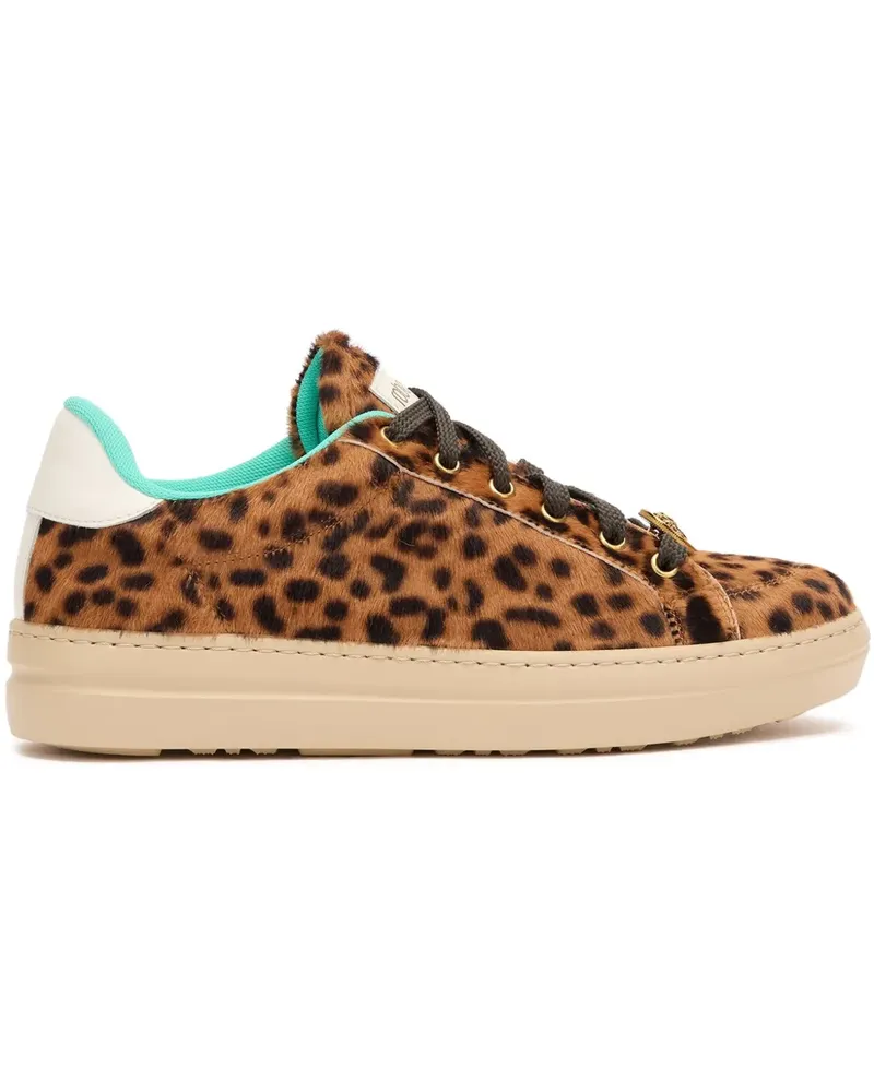 Roberto Cavalli Sneakers mit Leoparden-Print - Braun Braun