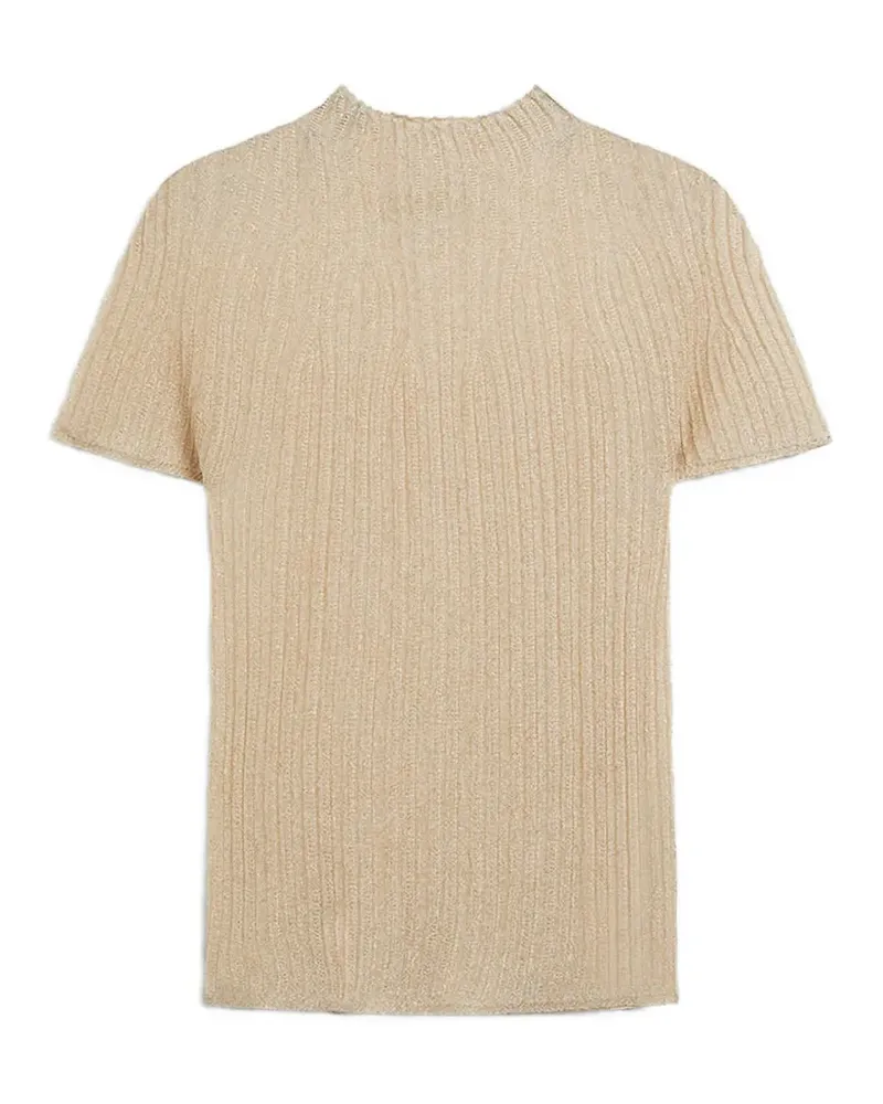 Momoni Geripptes T-Shirt - Nude Nude