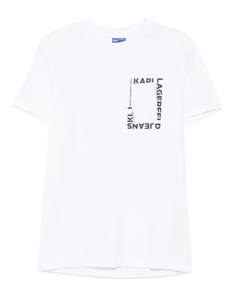 Karl Lagerfeld logo-print T-shirt - Weiß Weiß