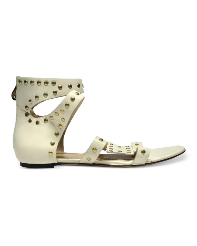 Charlotte Olympia gold-tone-studs sandals - Nude Nude