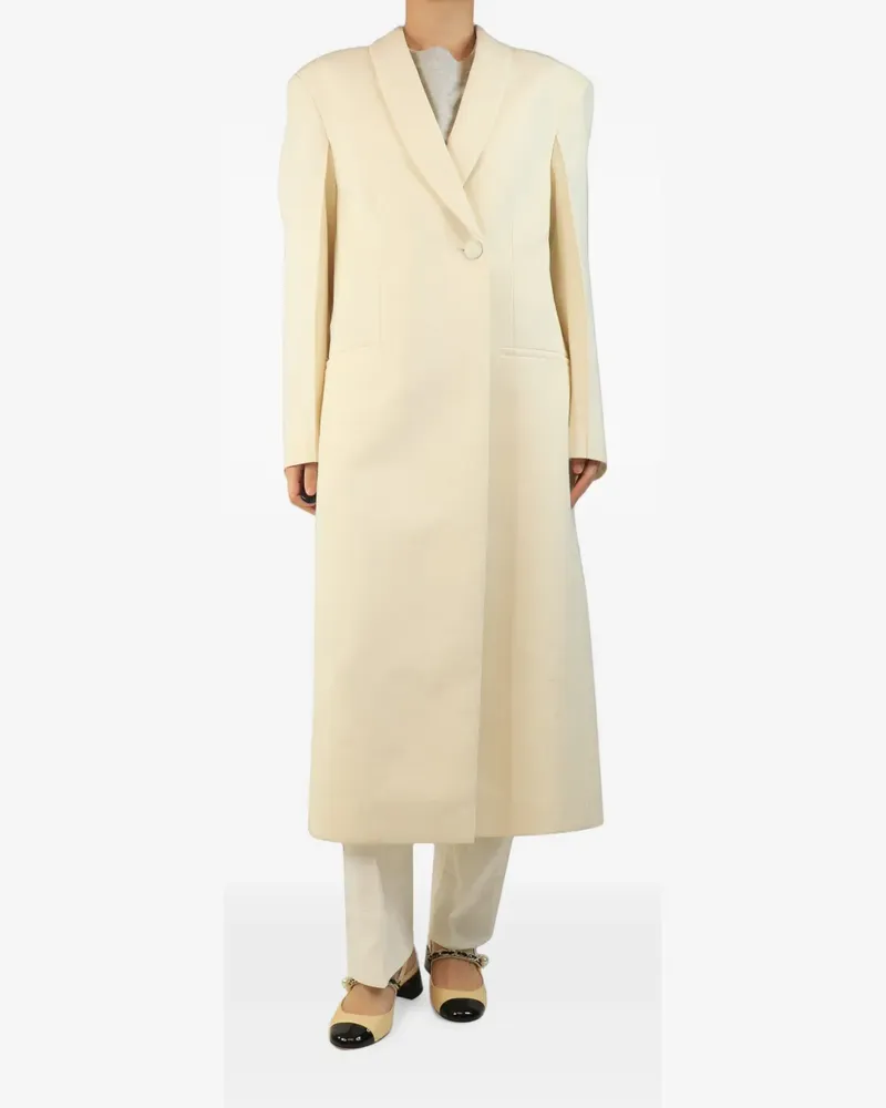 Róhe single-breasted coat - Nude Nude