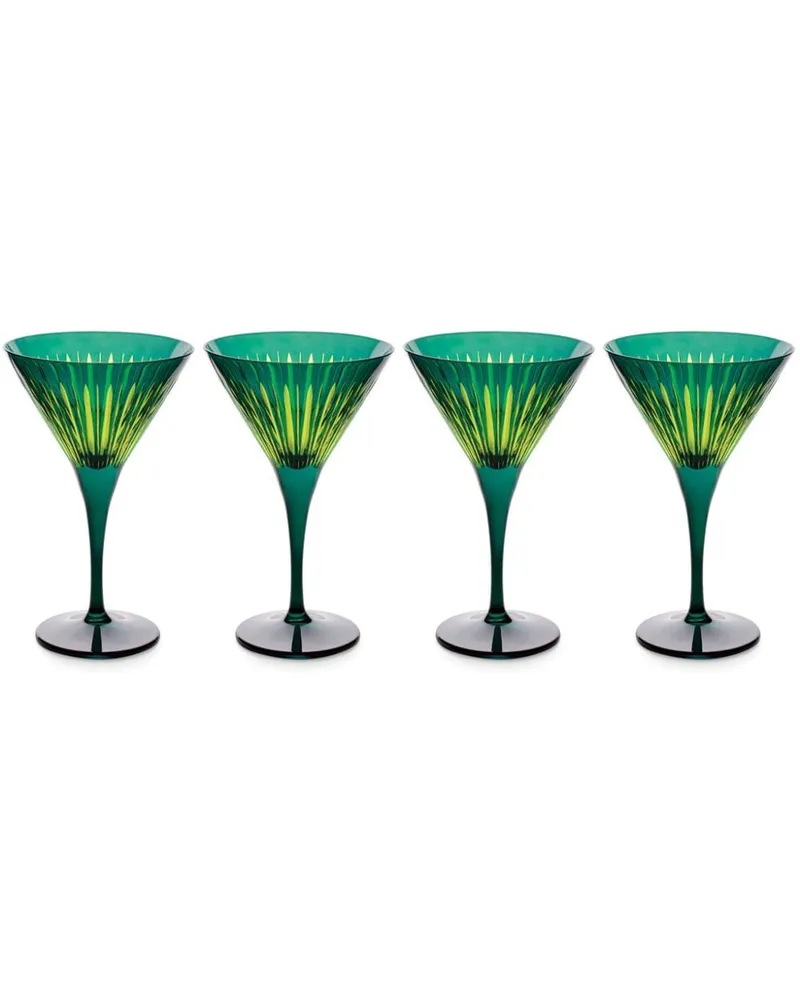 L’OBJET Prism Martinigläser (4er-Set) - Grün Grün