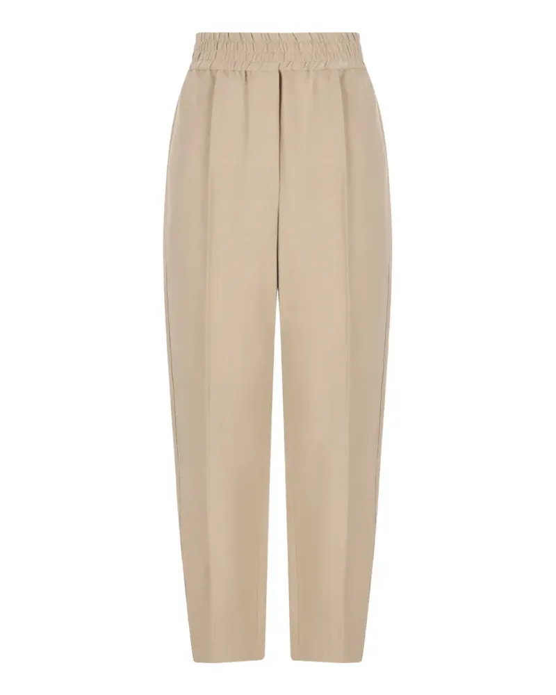 Brunello Cucinelli elasticated-waist trousers - Nude Nude