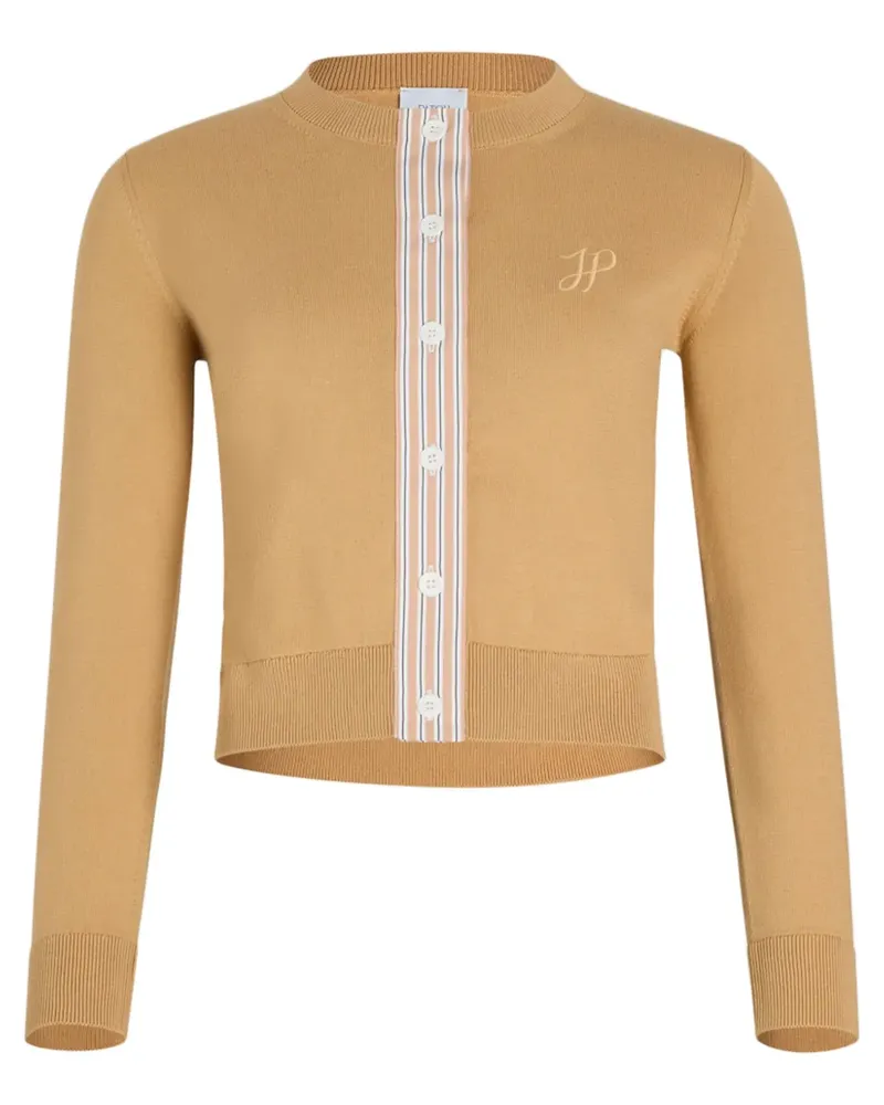 Patou JP Cardigan mit Monogramm - Nude Nude