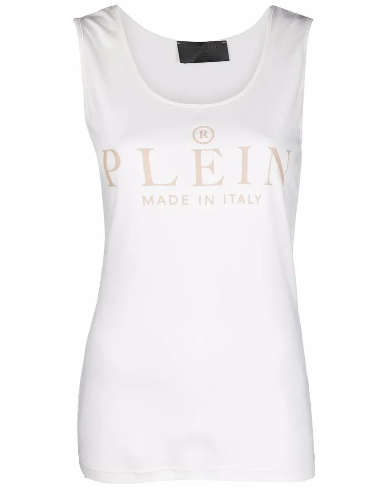 Philipp Plein Tanktop mit Logo-Print - Nude Nude