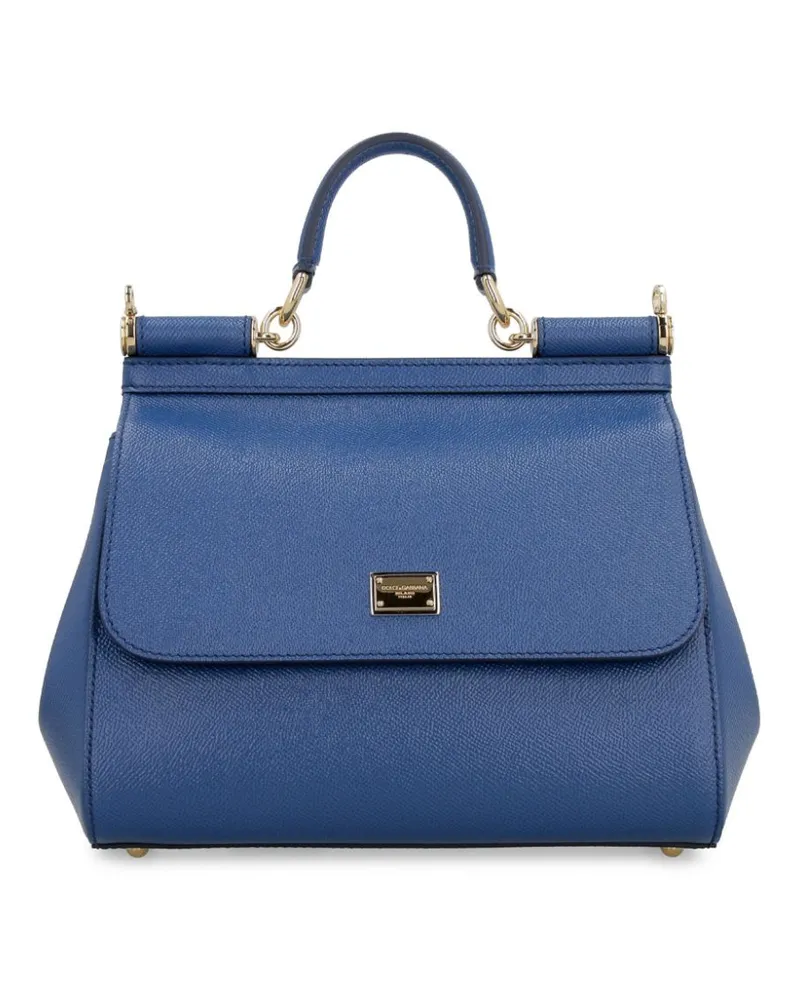 Dolce & Gabbana Große Sicily Handtasche - Blau Blau