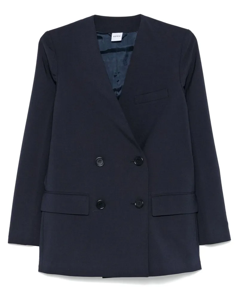 ASPESI Doppelreihiger Blazer - Blau Blau