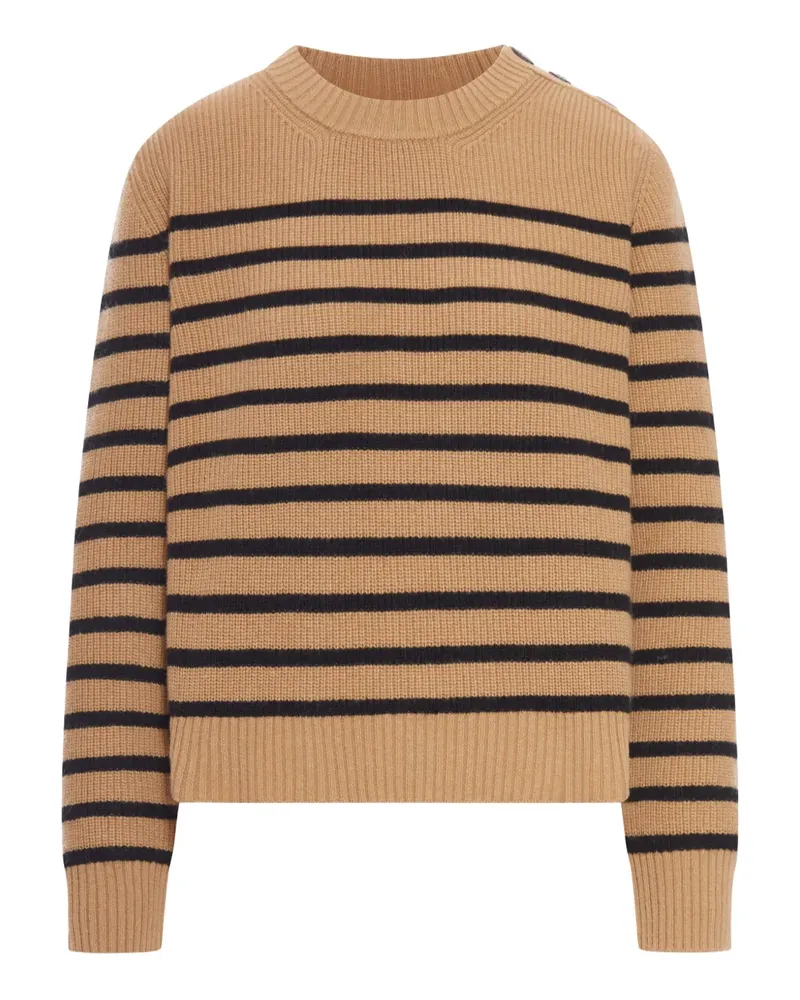Roberto Collina Gestreifter Pullover - Nude Nude