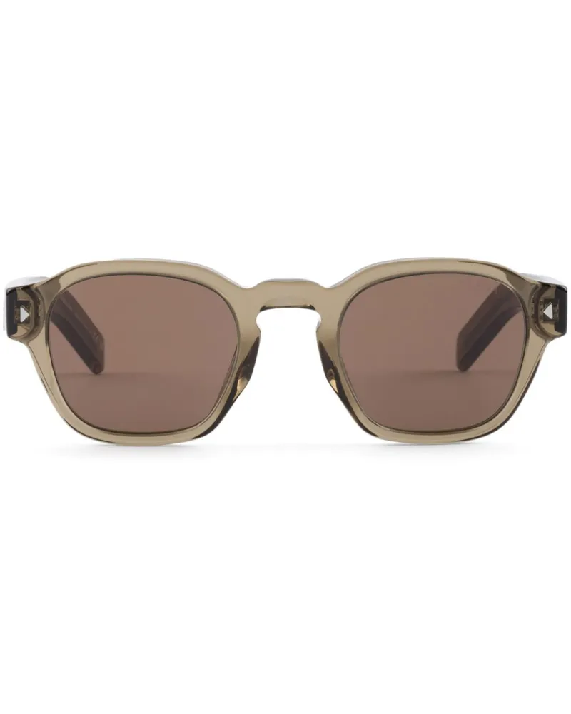 Prada Sonnenbrille mit rundem Gestell - Braun Braun