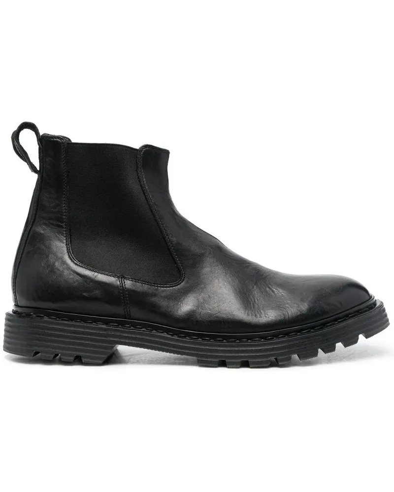 Premiata Chelsea-Boots mit Profilsohle Schwarz