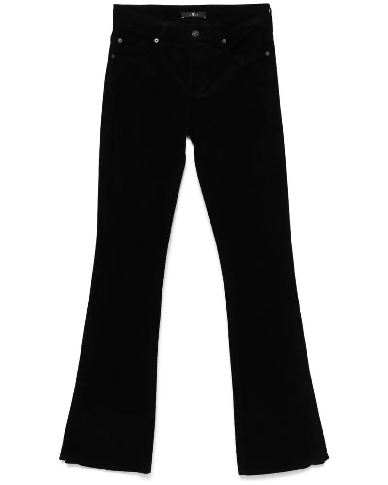 7 for all mankind Ausgestellte Cordhose - Schwarz Schwarz