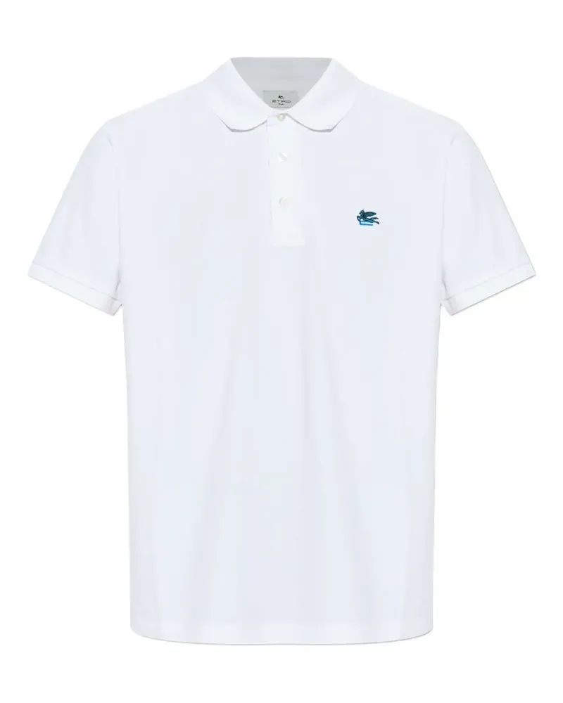 Etro Poloshirt mit Logo - Weiß Weiß