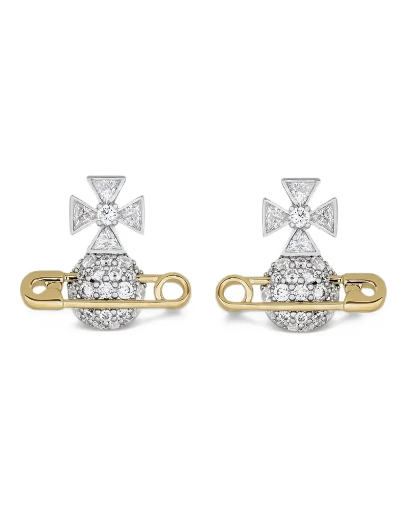 Vivienne Westwood safety-pin earrings - Silber Silber