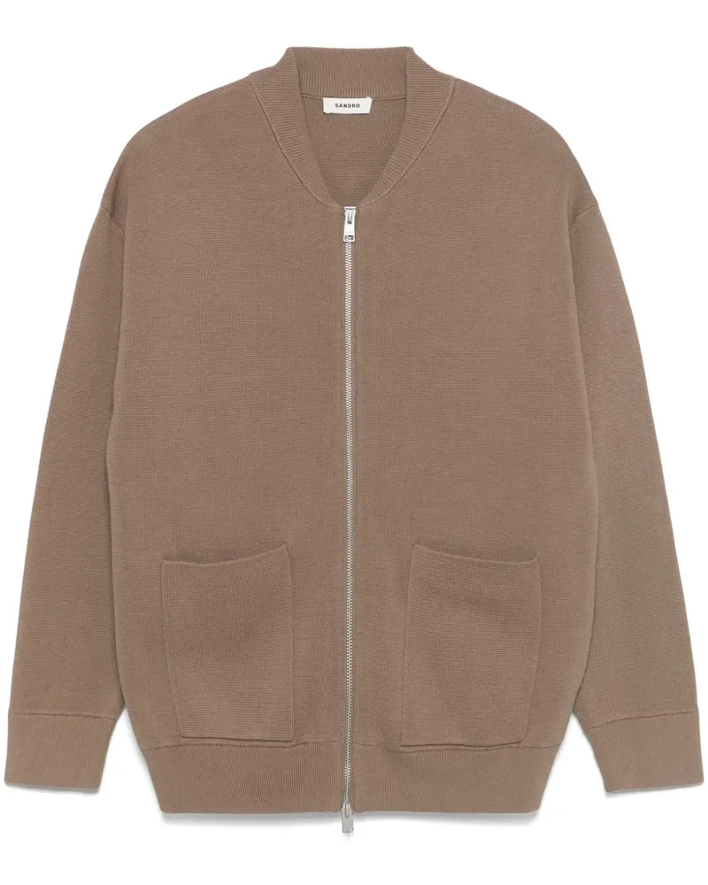 Sandro Trikot Cardigan Nude