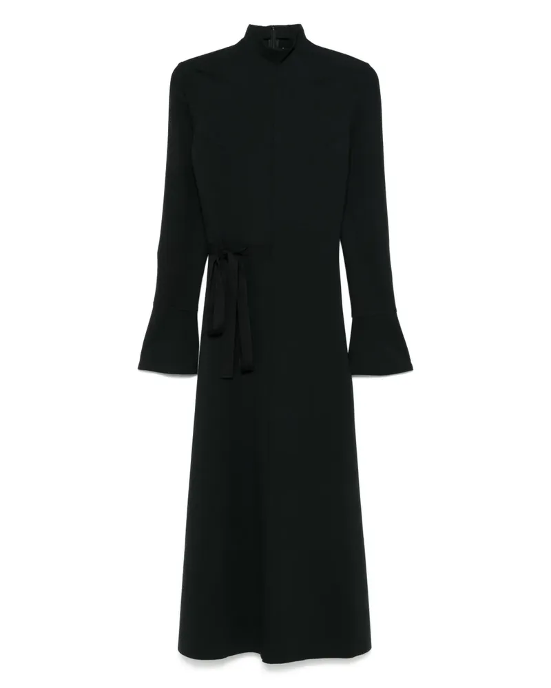 Aganovich Kleid mit Riemen - Schwarz Schwarz