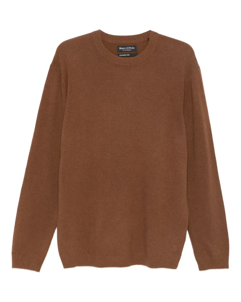 Marc O'Polo Pullover mit rundem Ausschnitt - Braun Braun