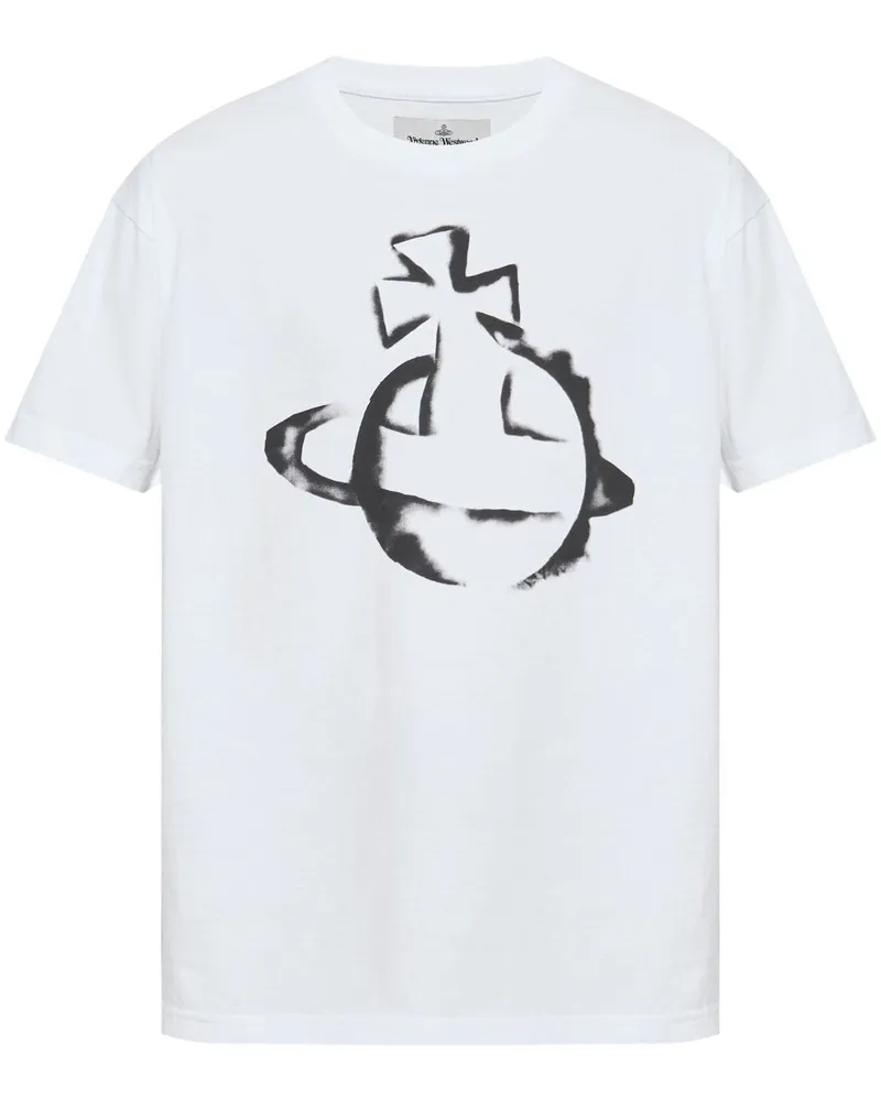 Vivienne Westwood T-Shirt mit Orb-Print - Weiß Weiß