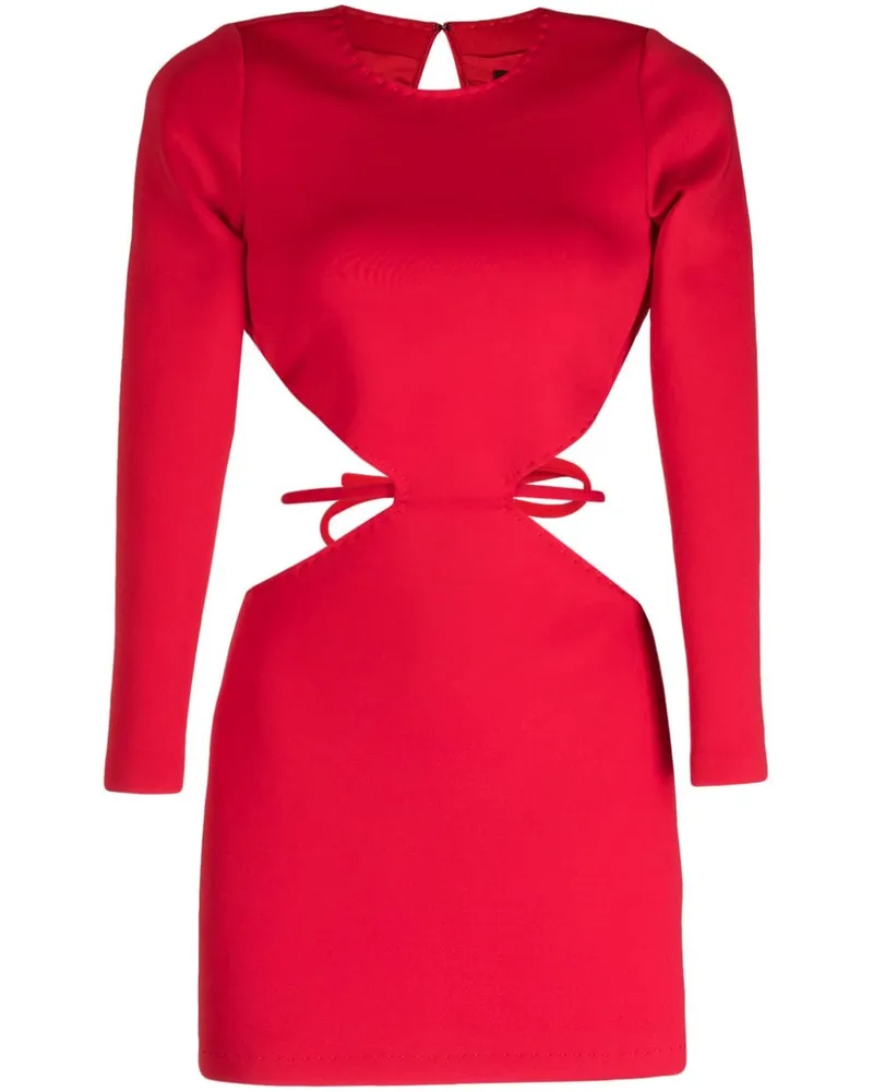 Cynthia Rowley Minikleid mit Cut-Outs Rot