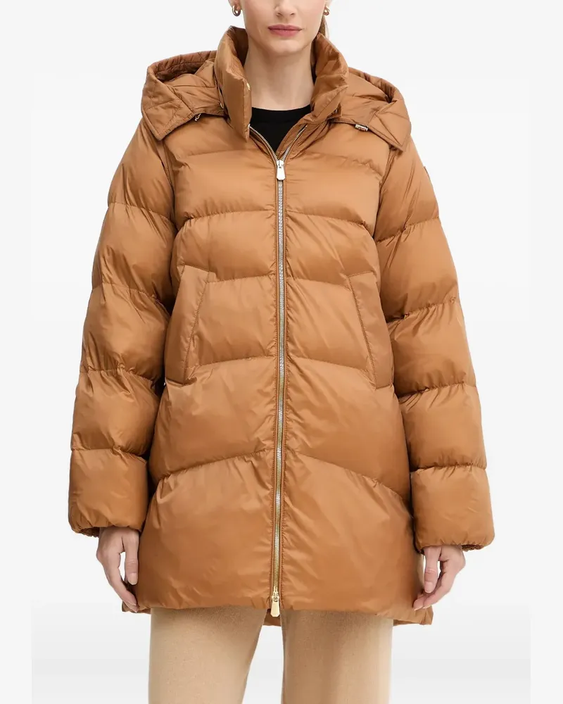 Pinko Gesteppte Kapuzenjacke - Orange Orange
