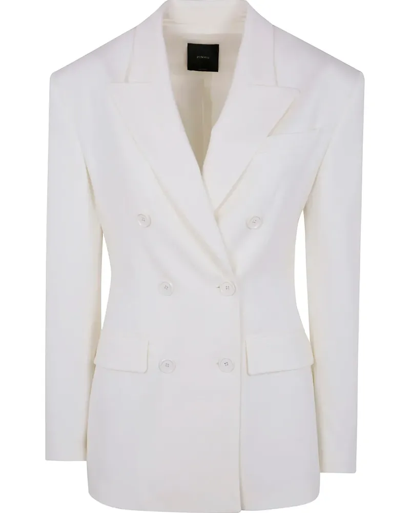 Pinko Doppelreihiger Blazer - Weiß Weiß