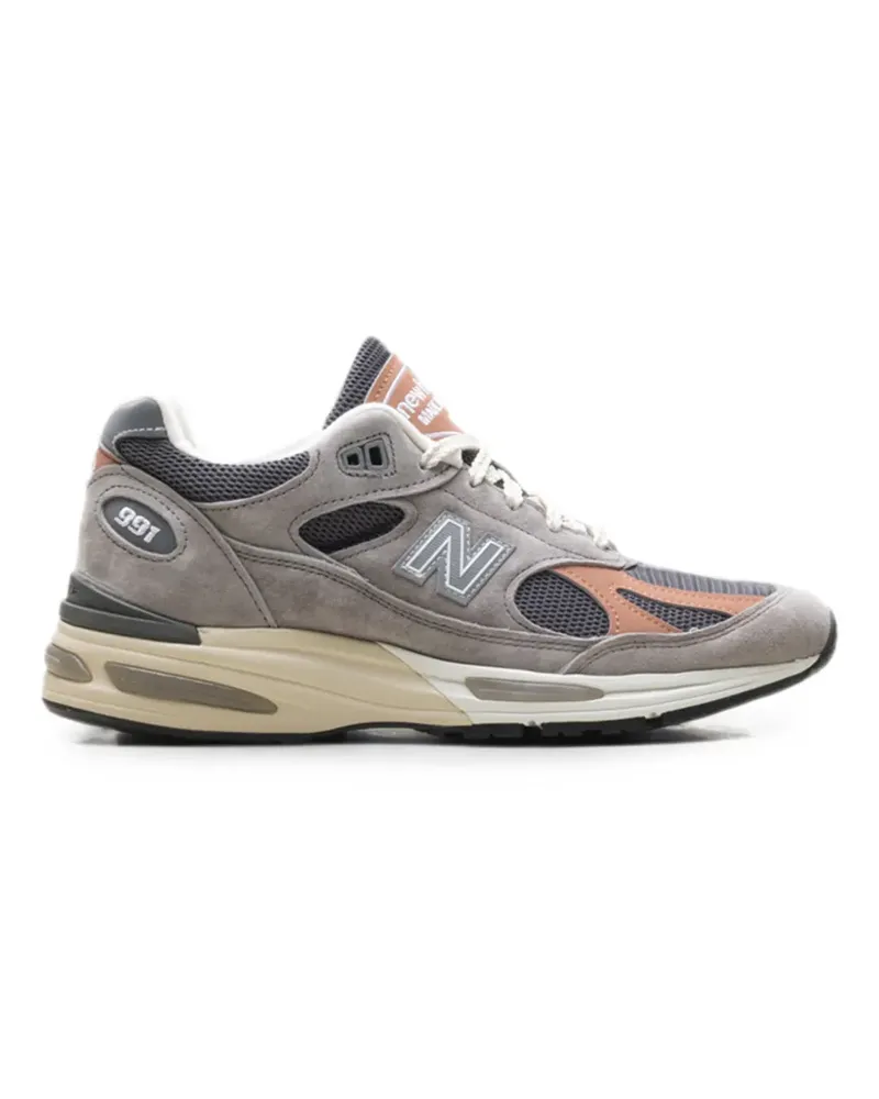 New Balance 991v2 Sneakers mit Schnürung - Grau Grau