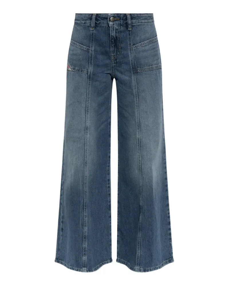 Diesel D-Akii Jeans mit Einsätzen - Blau Blau
